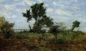 尤金 佈丹 Landscape near Honfleur 尤金 佈丹 Landscape near Honfleur